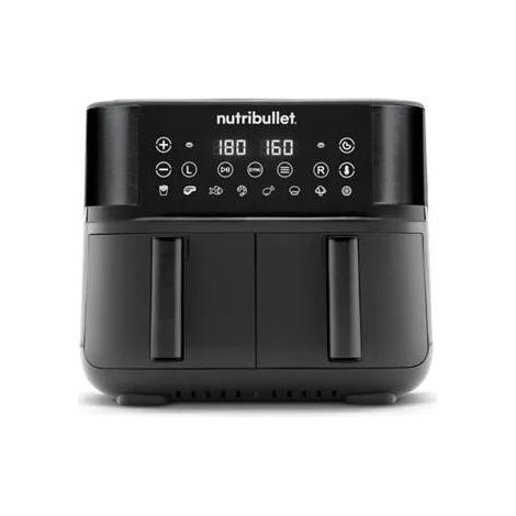 Nutribullet Freidora de Aire Doble Cajón Negra 8 Modos 2850W