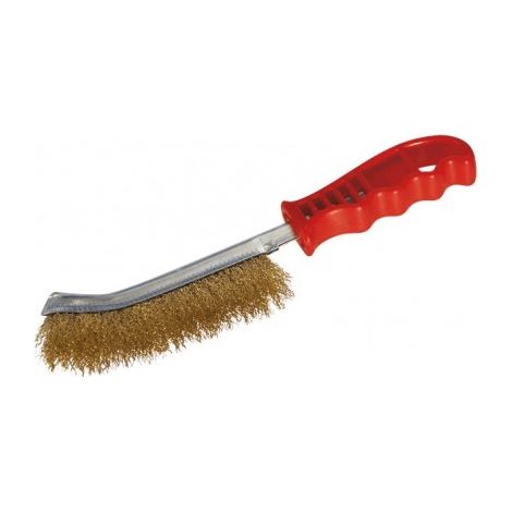 JOUANEL - Brosse métallique convexe en fils d'acier laitonné