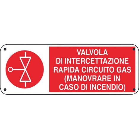 Cartello intercettazione gas 1461/a