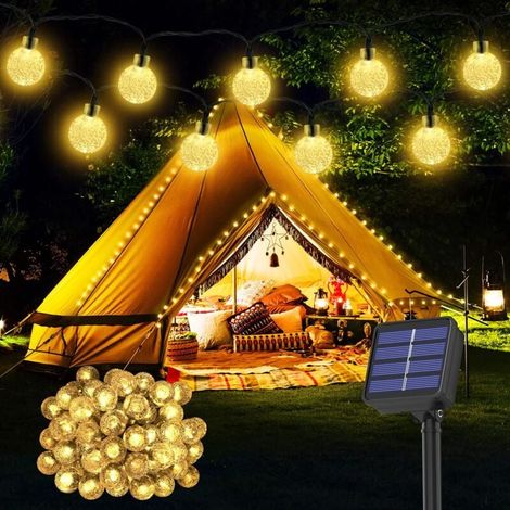 1pc arbre de Noël artificiel solaire, décoration extérieure, lumières de jardin extérieures, guirlandes lumineuses, hauteur 50 cm (1/4)