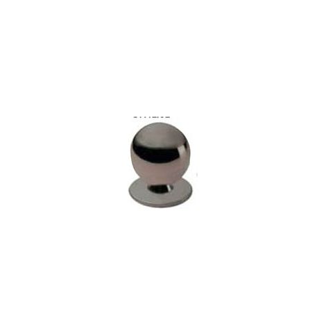 Pomolo a sfera in ottone - Ø 20 mm. - cromato