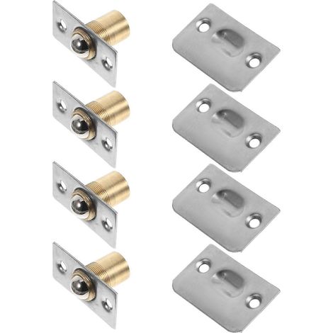 Loquet de porte réglable en acier inoxydable avec gâche pour portes de garde-manger et de placard à fermeture silencieuse (1/5)