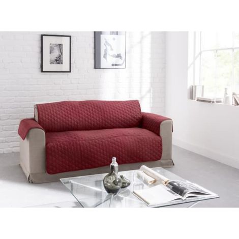 Protège Canapé - Microfibre - Polyester - Pour Canapé 2 Places - 223 x 179 cm