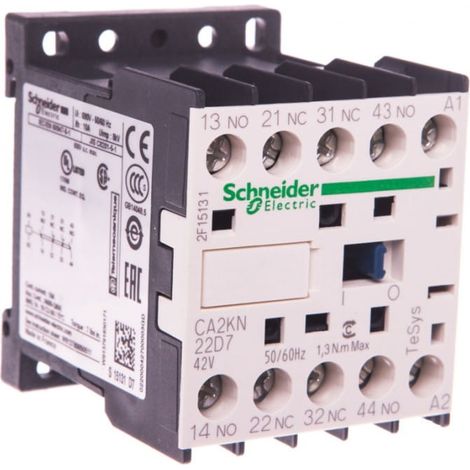 Contattore ausiliario 10A 2NO 2NC 42V AC CA2KN22D7