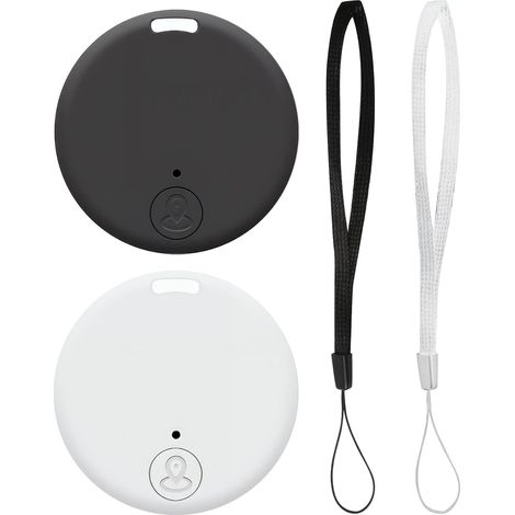 Traceur GPS, lot de 2, compatible avec iOS et Android, porte-clés, GPS, Android, pour valise, chats, sac, enfants, chiens, traceur portable avec alarme sonore (1/5)