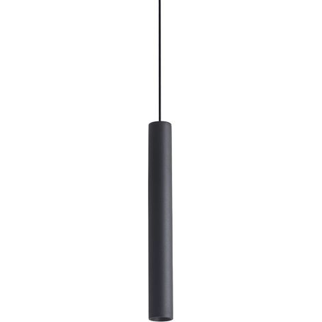 Ideal Lux LOOK Suspension extra-plate de 25 cm, noire, 1 LED 1000 lm 3000 K