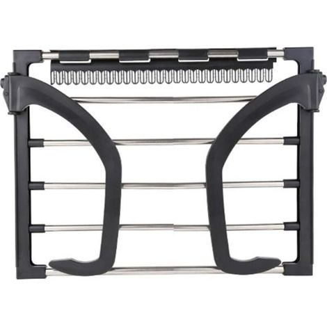 Radiator dryer, portable, round tube, small, black, 32 x 40 cm