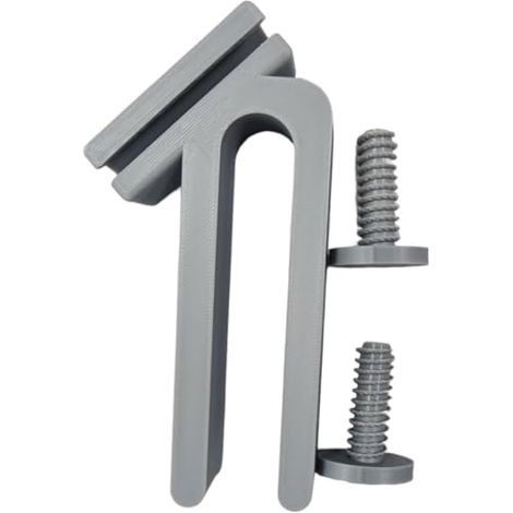 Support de tuyau de jardin avec clip sécurisé pour bord de seau compatible avec les seaux standard, économie d'espace, 6,1 x 11,9 cm, léger (blanc) (1/5)
