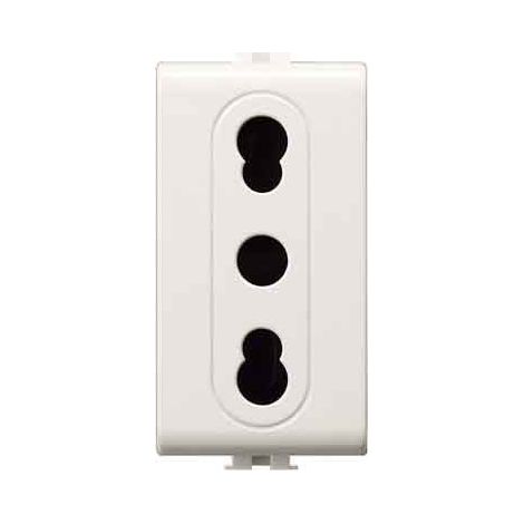 DOPPELSTECKDOSE 'EASY' 10/16A 250V 2P+T - Weiß