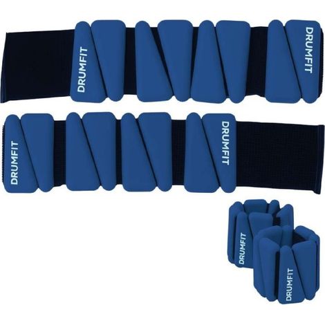 Cecotec Drumfit AnkelBell Pesi per caviglie in silicone da 1 kg x2. Metallo rivestito in silicone, resistente all'acqua e al sudore. (1/2)