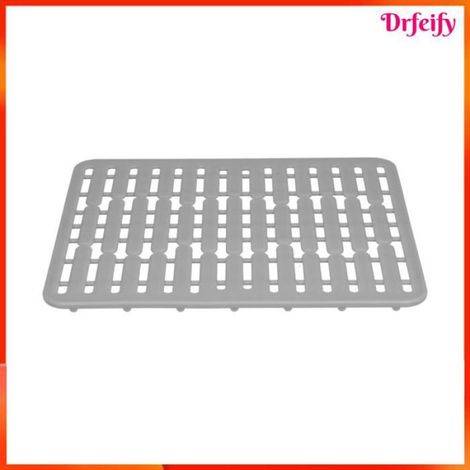 Tapis d'évier - - Silicone - Antidérapant - Résistant à la chaleur - Gris (1/5)