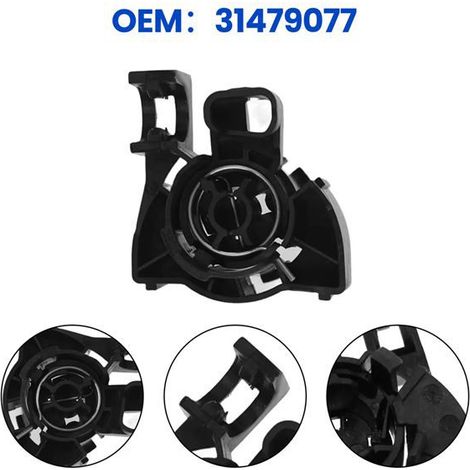 1 color: Black Material: ABS 31479077 Car engine hood lock control cover buckle. (1/4)