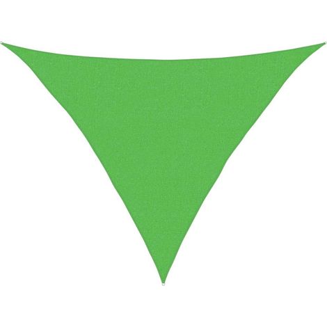Vela Parasole Telo Ombra Parasole a Vela 160 g/m² Verde Chiaro 2,5x2,5x3,5 m in HDPE (1/4)