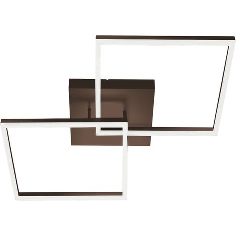 BARD plafonnier LED moderne 52W Corten 3394-65-361 Fabas Luce