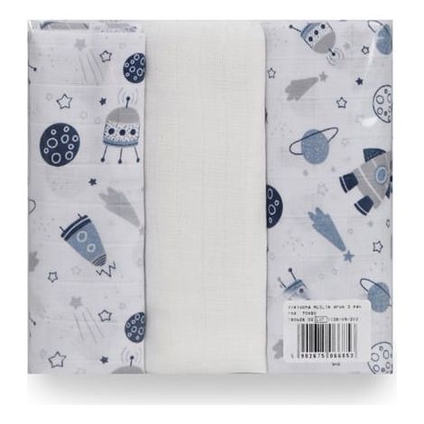 Musselinwindel 3er Pack 70x80 BabyBoom Kosmos (1/5)