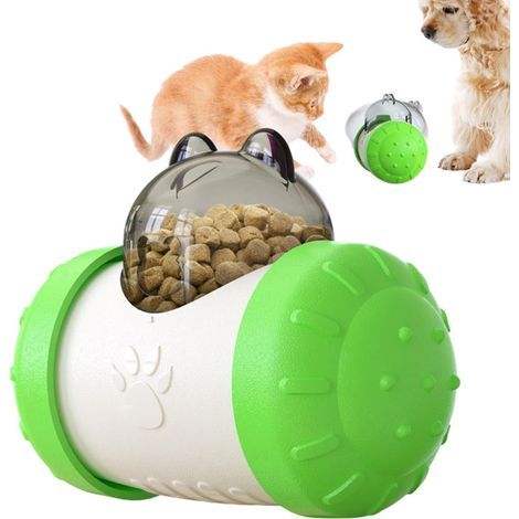 Jouet distributeur de friandises pour chiens - Balle distributrice de nourriture pour chats et animaux de compagnie, jouet (1/5)