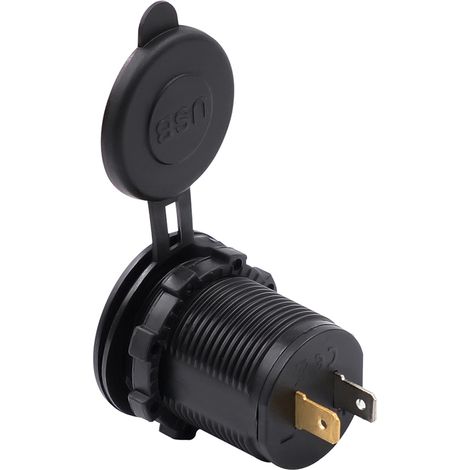 Chargeur double USB 4,2 A résistant aux hautes et basses températures pour motos, voitures, camping-cars et bateaux (1/5)