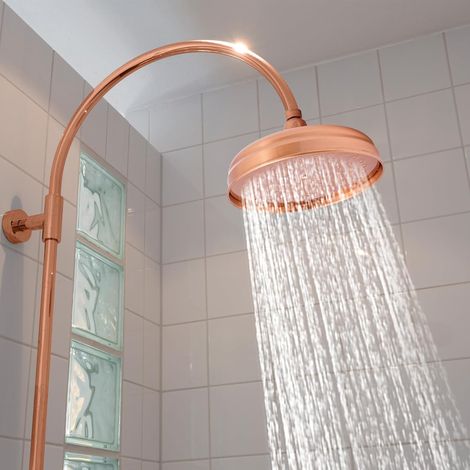 Tête de douche rétro rotative à 360°, tête de douche supérieure réglable, interface standard G1 / 2, tête de douche européenne (1/5)