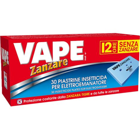 ANTIZANZARE VAPE PIASTRINE RICAMBIO 30 PZ- VAPE- 36,0 confezione