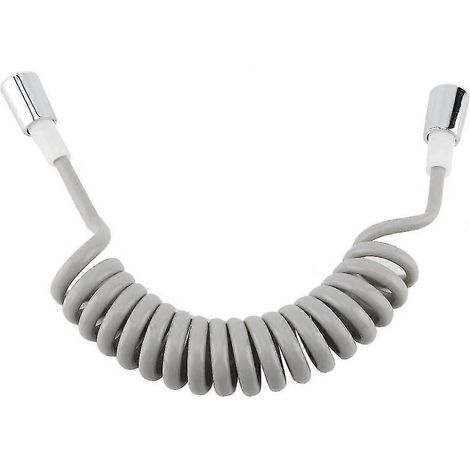 Flexible de douche télescopique de 2 m avec ressort ABS, pour douchette à main de salle de bain. (1/5)