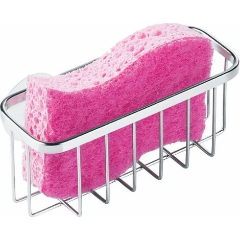 Stainless Steel Kitchen Sink Storage Basket with Suction Cup – Polished (1/5)