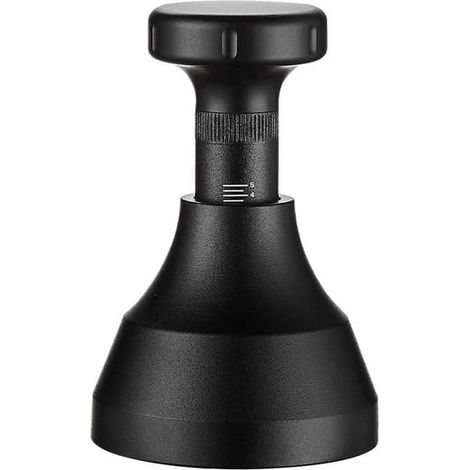 Empujar y girar la aguja del dispensador de café molido, mango de 58 mm, negro. (1/5)
