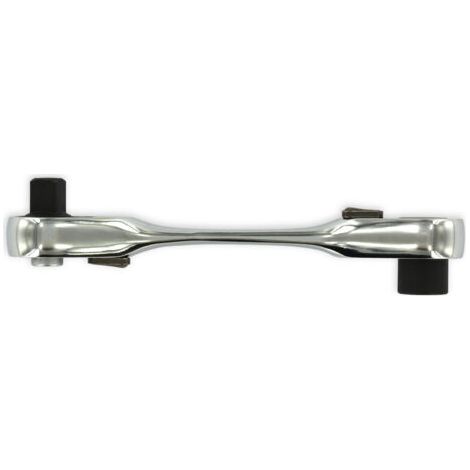 Tivoly • Mini clé à cliquet - Vissage & serrage carré 1/4" et Hexa 6,35 réversible à 72 dents Double tête (1/4)