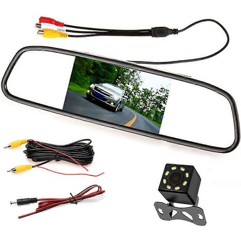 LCD-Spiegelmonitor im Auto, Parkbildschirm mit automatischer Anzeigeunterstützung für die Rückfahrkamera (1/5)