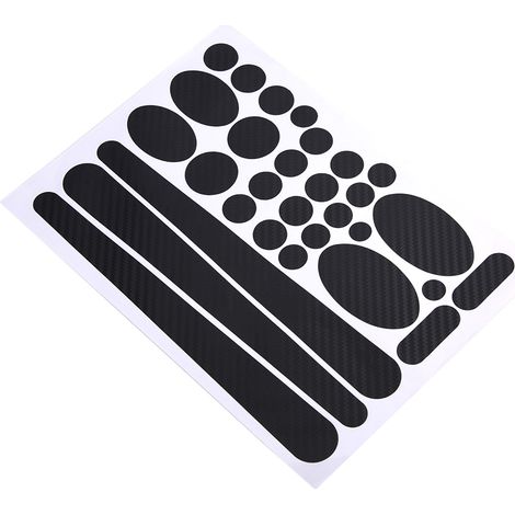 Kit de protection autocollant pour bases et cadre de vélo, film adhésif carbone (texture 3D) (1/5)