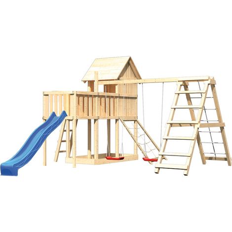 Akubi Stelzenhaus Frieda natur Rut. blau+DS+KG+ABP+Netzrampe