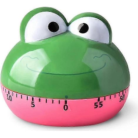 Handwecker, 60-Minuten-Zifferblatt, 360° drehbarer Countdown-Aufziehtimer – Geschenk-Frog