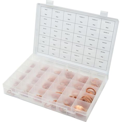Set di rondelle in rame da 300 pezzi (10/20) (1/3)