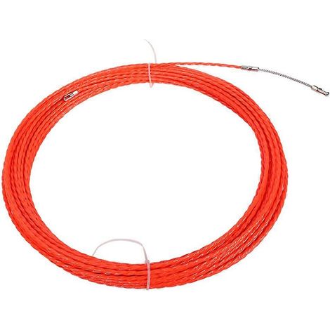 Tire-câble électrique rouge en polyester4,5 mm x 30 mpour conduits muraux. (1/5)