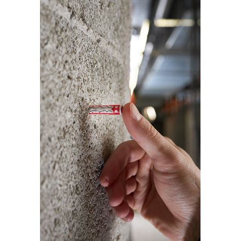 Paquete de 40 tacos de pared para todo tipo de paredes, gama MX, color RED HEAD, 6 x 37 mm RED HEAD