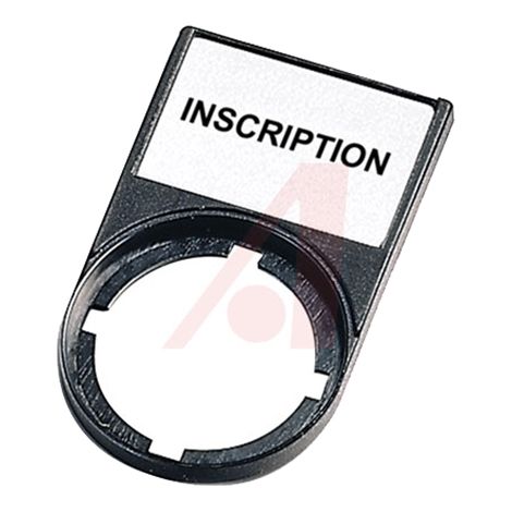 Porte-étiquette de marquage avec insert Eaton, à utiliser avec Boutons-poussoirs et indicateurs lumineux modulaires ( Prix pour 1 )