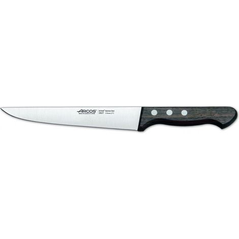 Cuchillo de cocina Arcos Palisandro 262700 de acero inoxidable Nitrum y mango de madera de Palisandro con hoja de 17 cm, y Funda Hoja