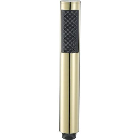 Pommeau Douche Haute Pression Douchette Main Laiton, Anti Calcaire, Économie d'Eau, G1/2", Or Titan (1/4)