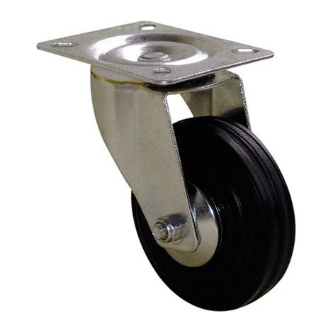 Roulette industrielle Pivotante Guitel Hervieu, Acier galvanisé, Ø 80mm, 80kg ( Prix pour 1 )