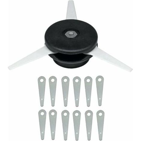 Tête de débroussailleuse Lame de coupe Pièces de coupe-bordure, équipement d'alimentation extérieur, tête de débroussailleuse Lame de coupe Outils électriques de jardin pour pelouse jardin (1/5)