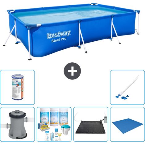 Bestway Piscina Bestway Steel Pro Rettangolare - 300x201x66 cm - 8-pezzi  S22086 (1/5)
