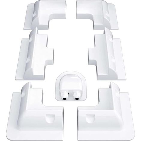 Solar Panel Mounting Kit with Nuts and Bolts for Roof Tiles, Roof Frames, Mounting Brackets, Motorhomes, Walls and Other Roof Supports (7-Piece ABS) (1/5)