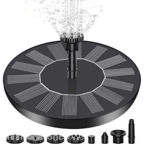 1,5-W-Solar-Gartenbrunnen – Verbesserte Version 2023 – mit 6 Effekten – Solarpumpe für Garten, Vogeltränke, Teich und Aquarium