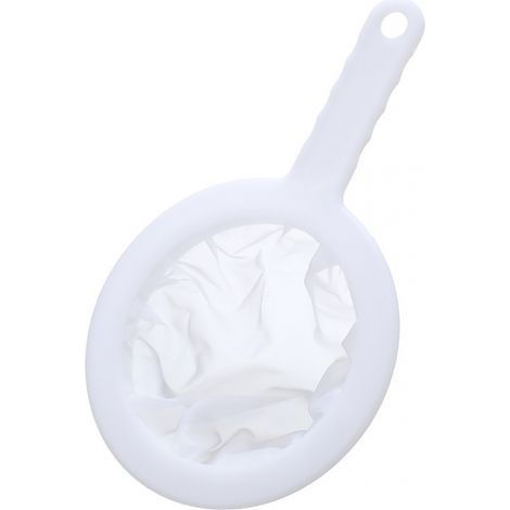 2 Pièces Passoire à Mailles Fines Passoire à Yaourt en Maille de Nylon Passoire en Plastique à Mailles Ultra Fines Mini Passoire à Jus Passoire à Miel Blanc avec Poignée pour Lait Soja Vin (1/5)