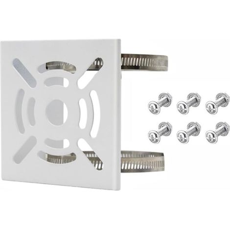 Universal mounting bracket for vertical poles, suitable for security cameras, sturdy metal bracket with 2 suspension rings, also suitable for camera mounting