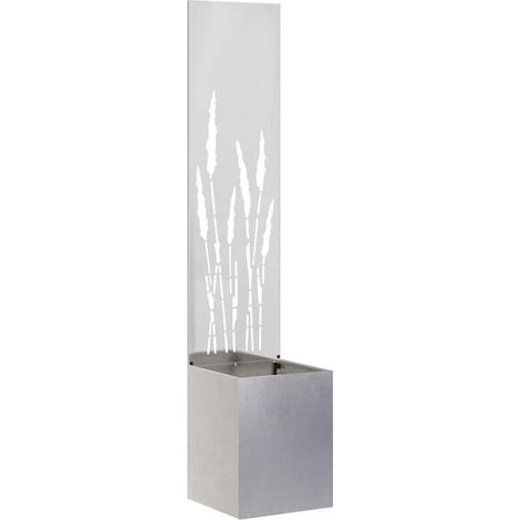 Paravent de jardin ajouré argenté, 32 x 150 cm (1/5)