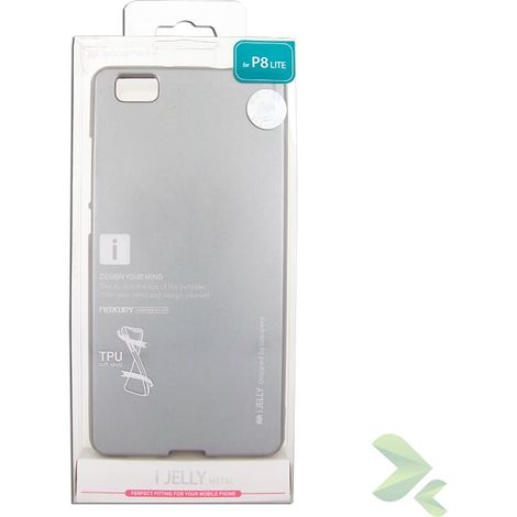 Mercury I-Jelly - Funda para Huawei P8 Lite (Gris)