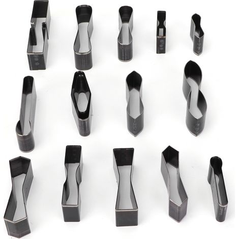 Ensemble de poinçons en métal pour cuir, outil de découpe creux à 1 trou, idéal pour le bricolage (B021) (1/5)