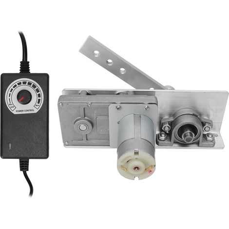 Moteur oscillant à va-et-vient 12V, mécanisme DC à balancement gauche-droite, vitesse réglable type vérin linéaire, angle 10-130°, alimentation universelle 100-240V, 95 cycles/min. (1/5)