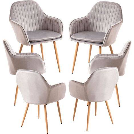 Packs Sillas Comedor - Pack 6 Sillas Chic - Gris (1/5)