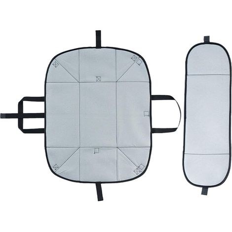 Tapis de Repassage Pliant pour Table en Polyester Mousse Isolante, Résistant la Chaleur et Anti-brûlure, Usage Domestique et Voyage (1/5)